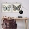 Stupell Industries Butterflies with Yellow Details 2pc Framed Giclee Wall Art Set Design by Susan Arnot